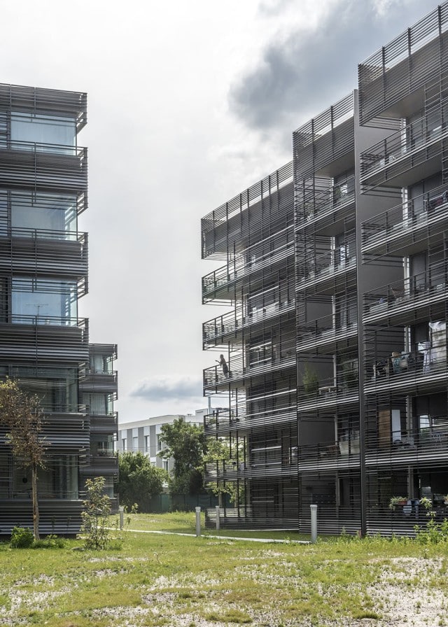 Jean Moulin | Fachadas con zona ajardinada inferior | RCR Arquitectes + Pinedo Architectes | Alumilux